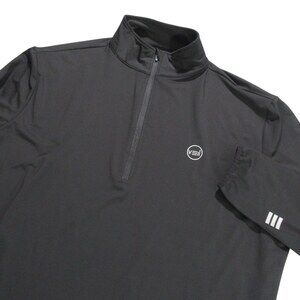 Veil Womens Spark Pullover 3XL Black Stretch Polyester 1/4 Zip Logo Zipper